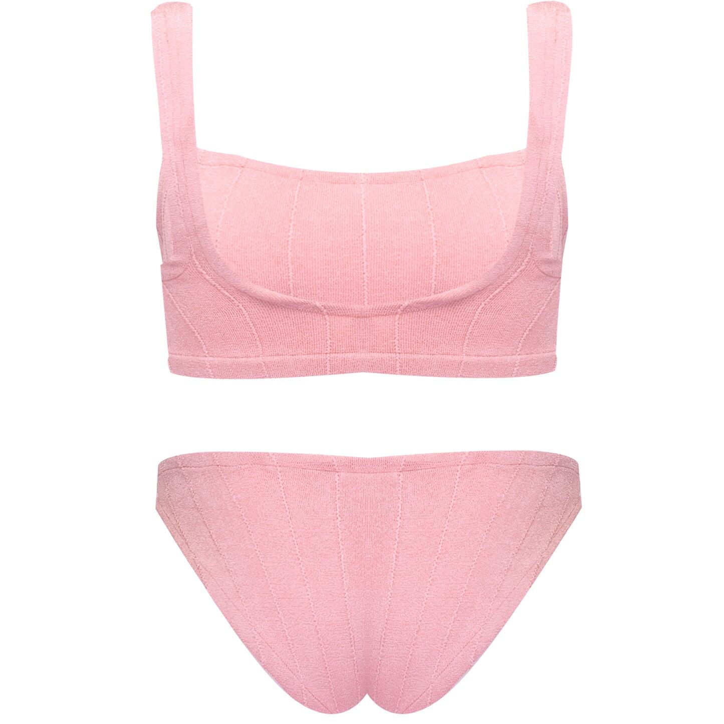 Helena Nile Bikini Metallic Dusty Pink - Bikini