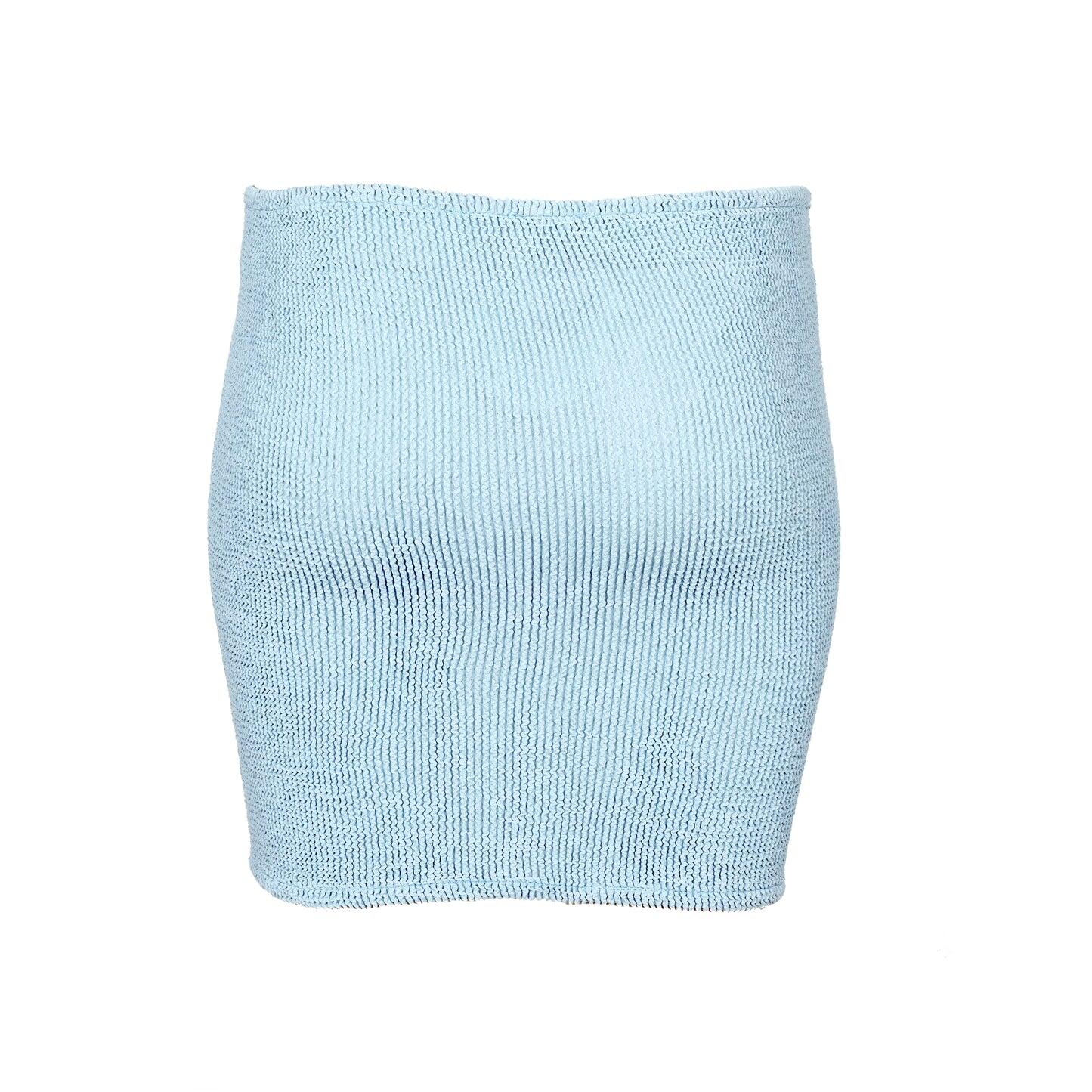 Mini Skirt Crinkle Baby Blue - ONE SIZE - Skirt