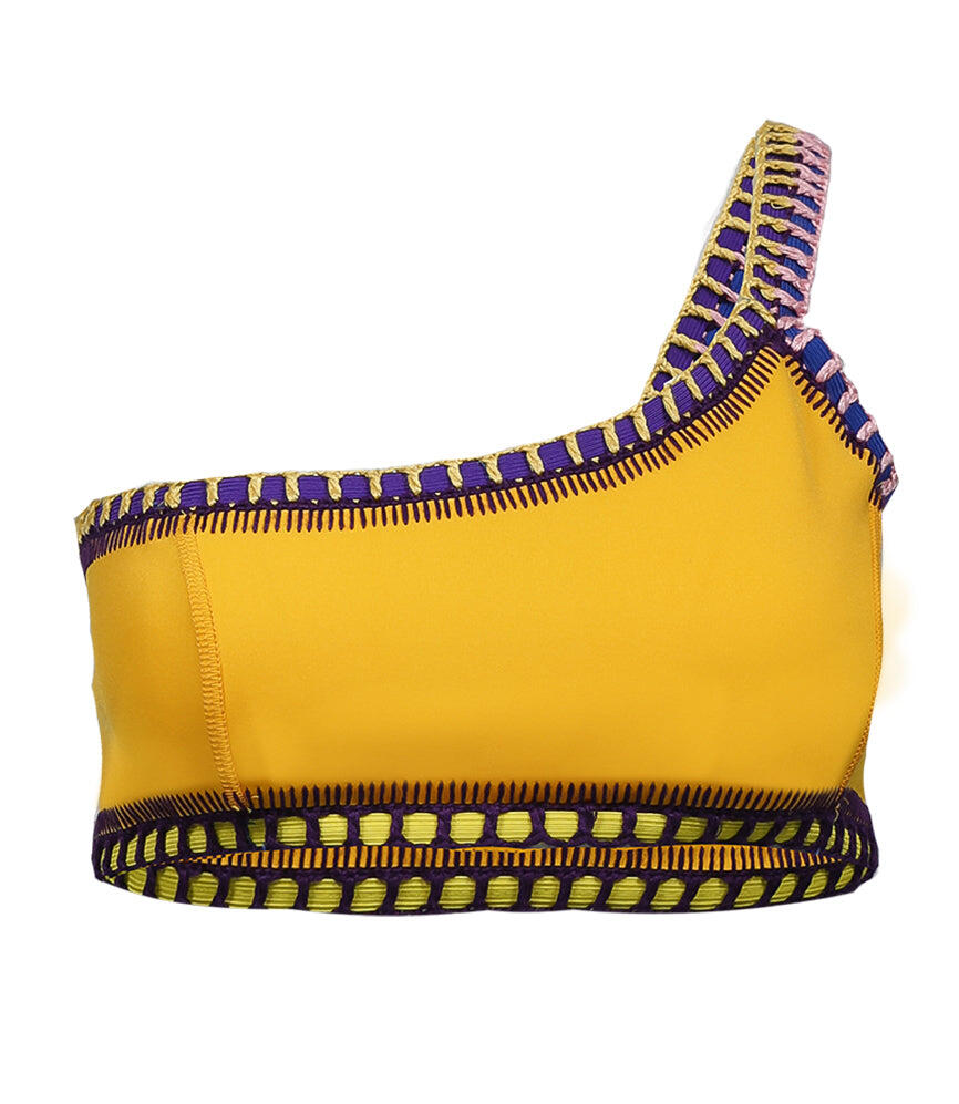 Kiini Ro One Shoulder Top - Bikini Top