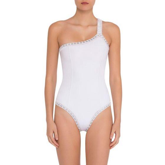 Load image into Gallery viewer, Valentine One Shoulder Maillot
