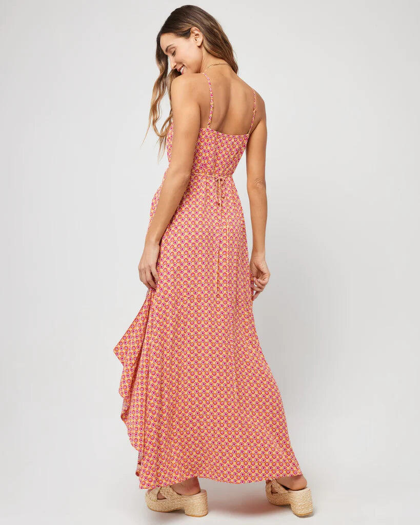 Maxi Dress with Adjustable Shoulder Straps