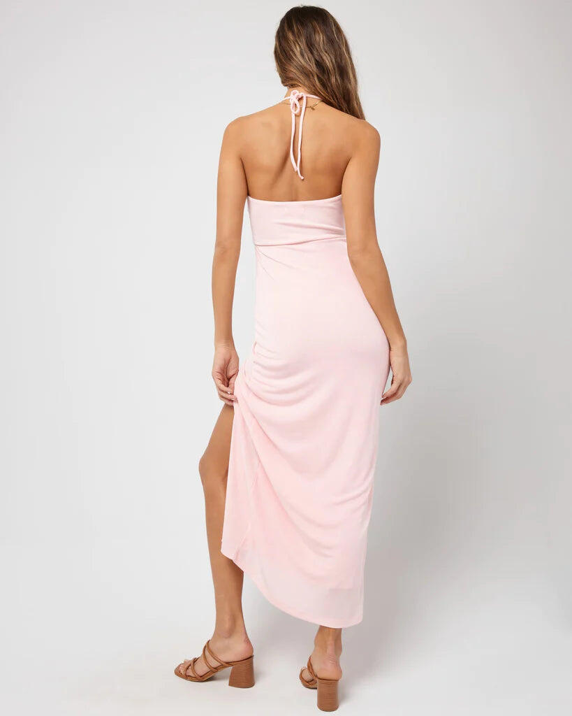 Womens Pink Maxi Dress