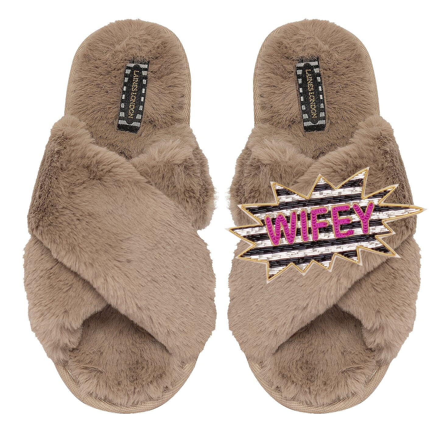 Pink Wifey Classic Slipper Toffee - Slipper