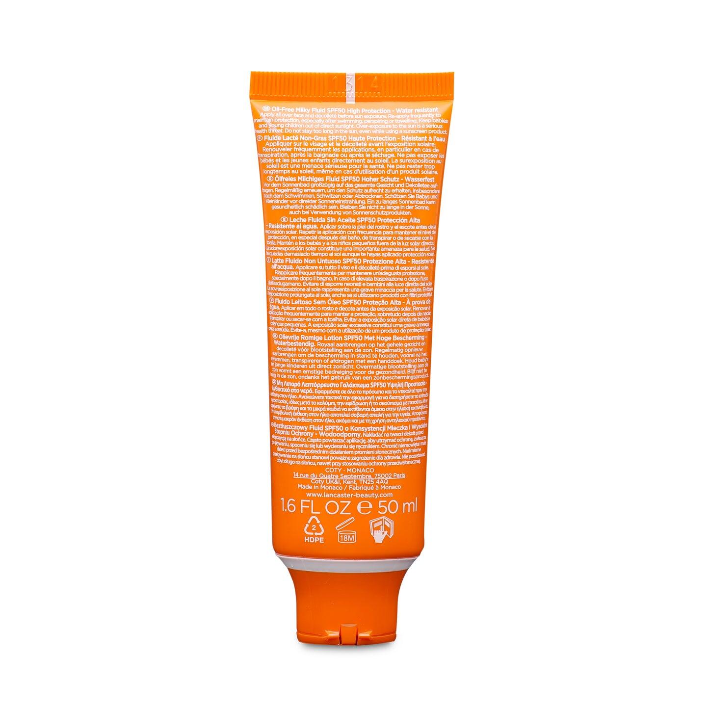 Lancaster Sun Sensitive Oil Free Milky Fluid SPF50 50ml - Sun Cream