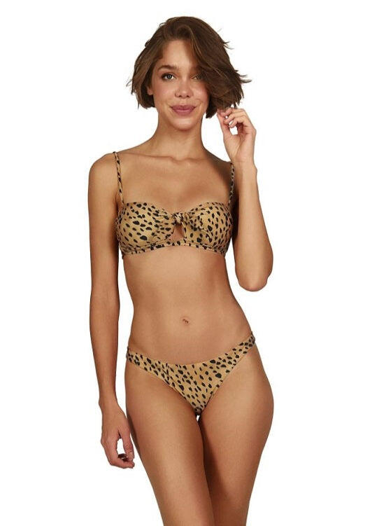 Lassi Cut out Top Multi - Bikini Top
