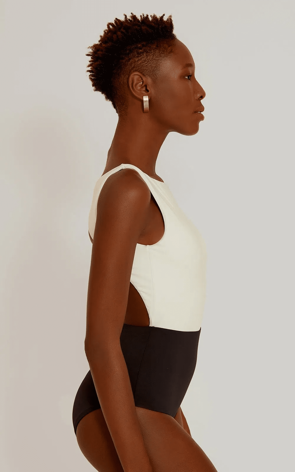 Bateau Neck Reorder One Piece Black/White - One Piece