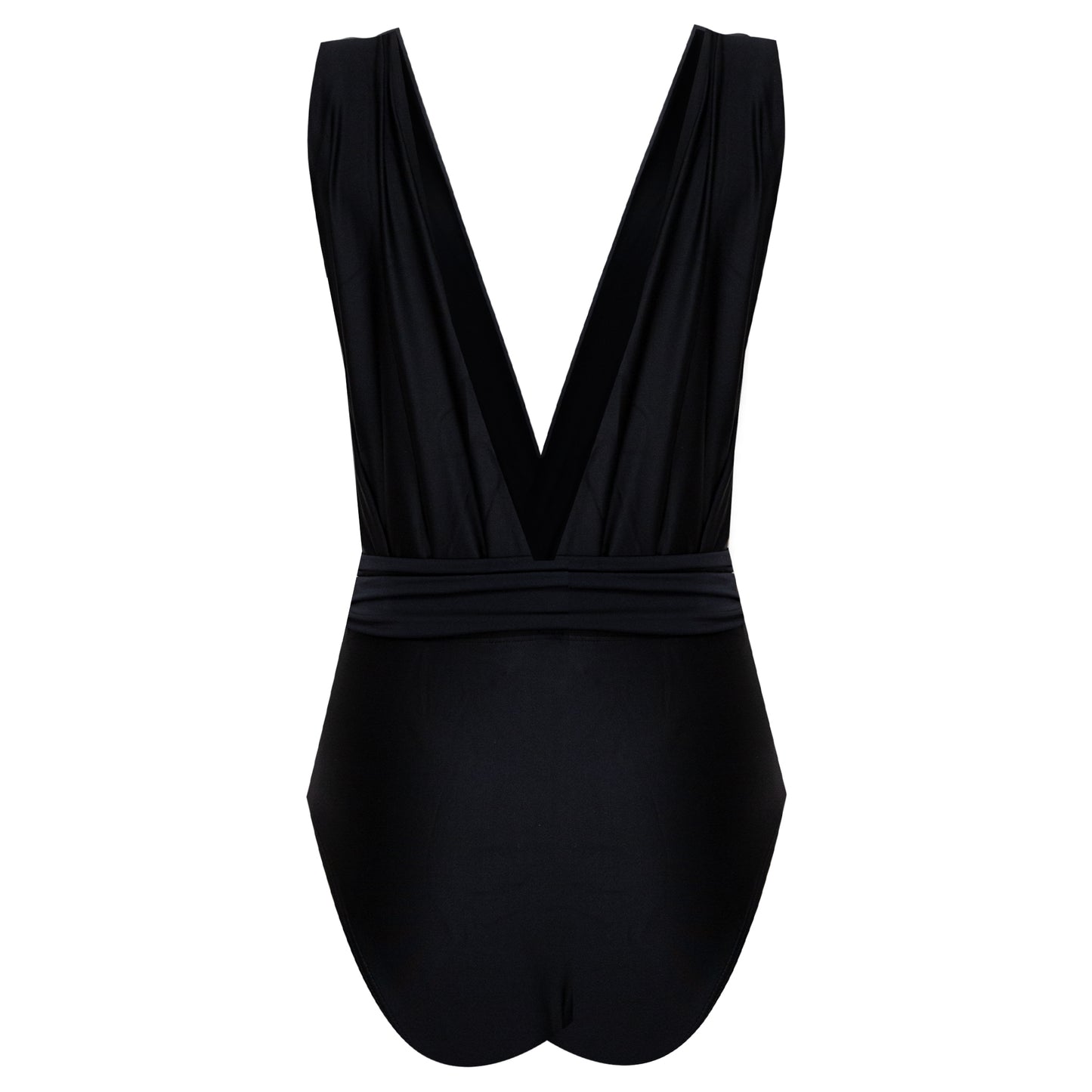 Detail Ruched Cachecoeur One Piece Black