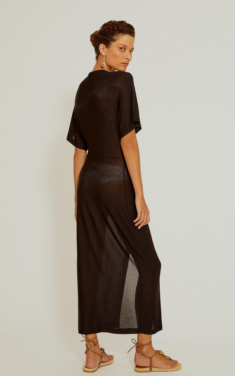 V-Neck Cover Up Black - Cover Up