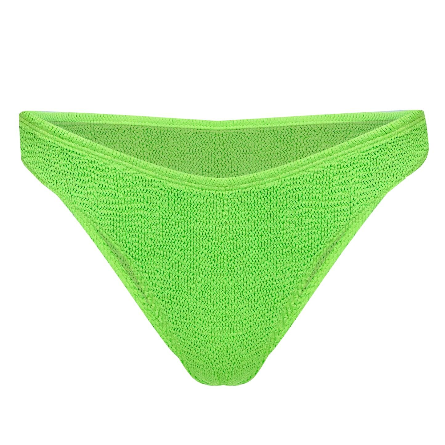 Barcelona Classic Bikini Cheeky Bottoms Lime - ONE SIZE - Bikini Bottom