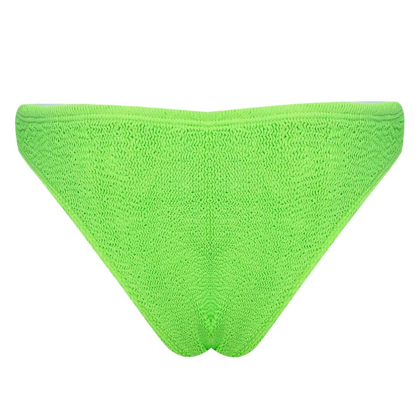 Barcelona Classic Bikini Cheeky Bottoms Lime - ONE SIZE - Bikini Bottom