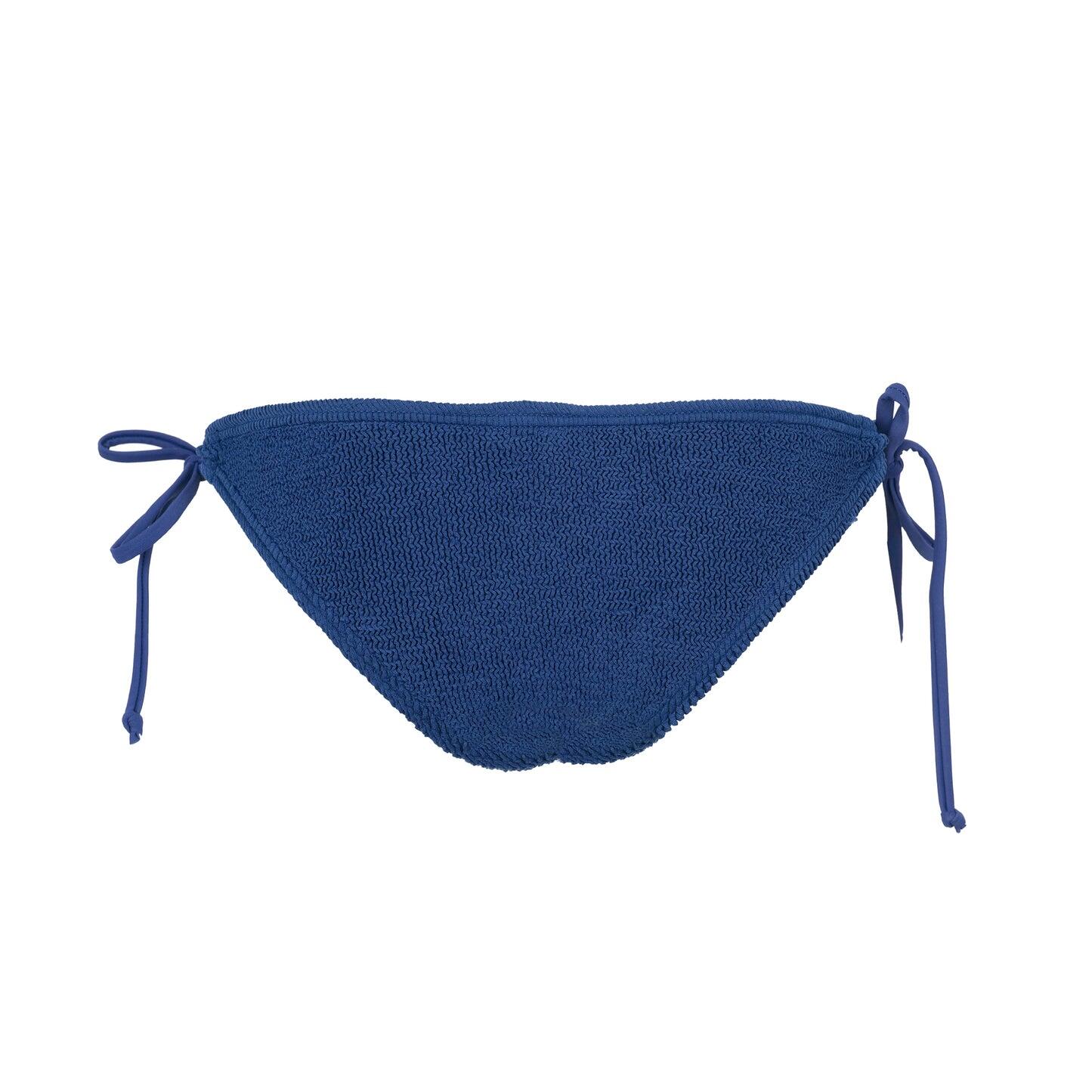 Jamaica Side Tie Bottoms Navy Blue - ONE SIZE - Bikini Bottom