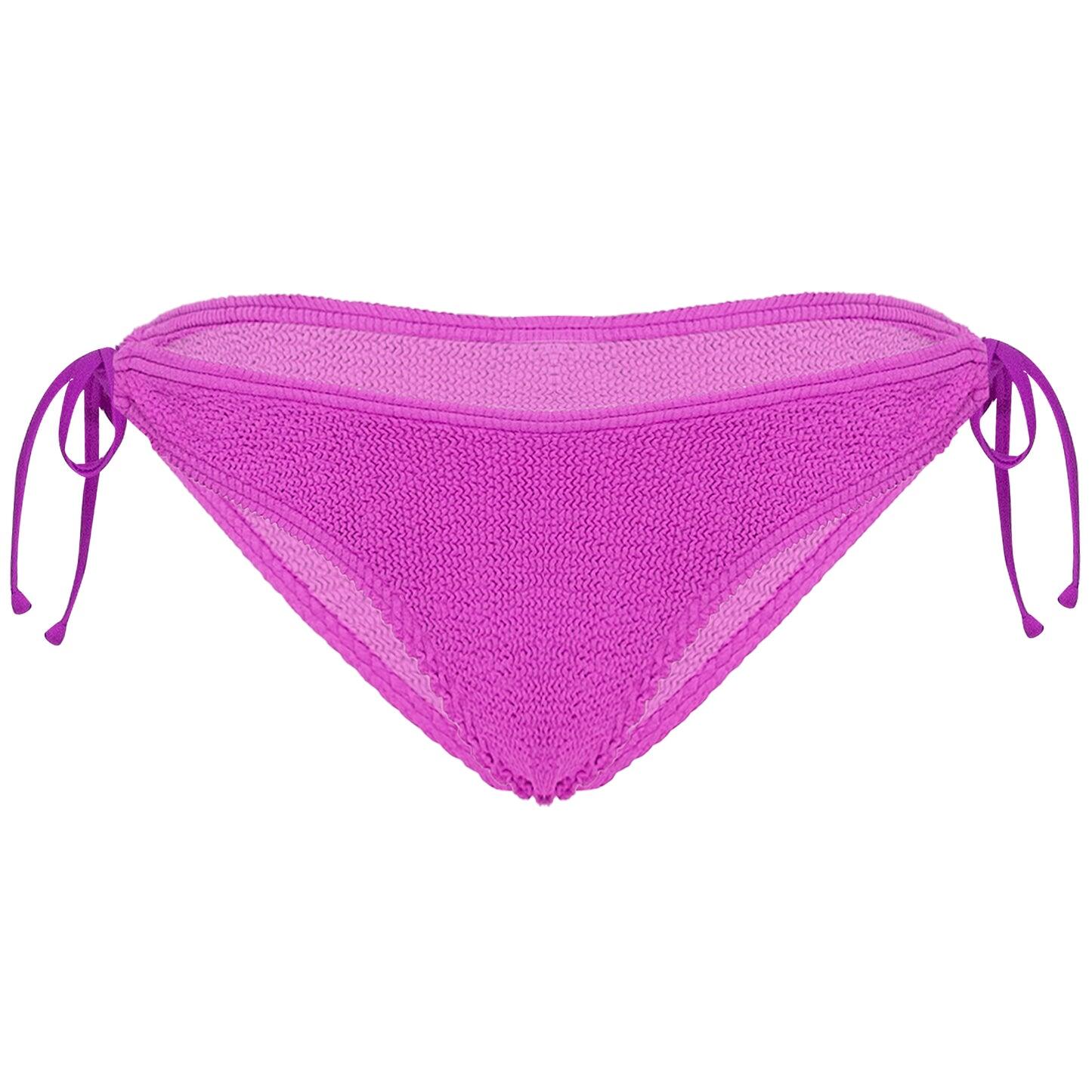 Jamaica Side Tie Bottoms Magenta - ONE SIZE - Bikini Bottom