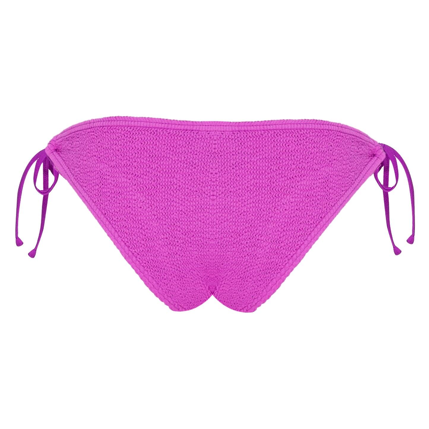 Jamaica Side Tie Bottoms Magenta - ONE SIZE - Bikini Bottom