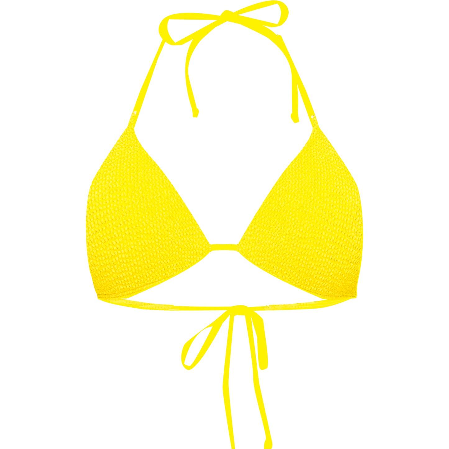 Jamaica Triangle Bikini Top Yellow