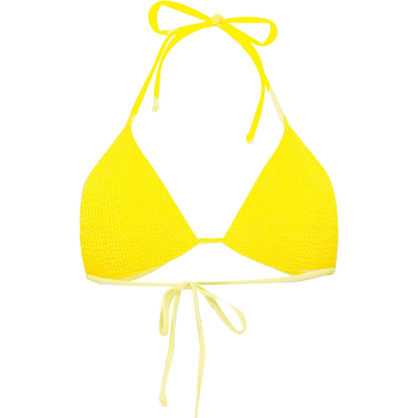 Jamaica Triangle Bikini Top Yellow - ONE SIZE - Bikini Top