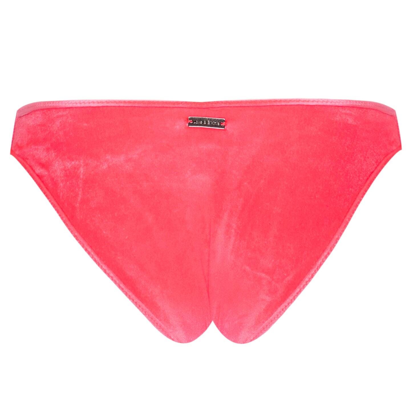 Load image into Gallery viewer, Lily Velvet Bikini Bottom Hot Pink
