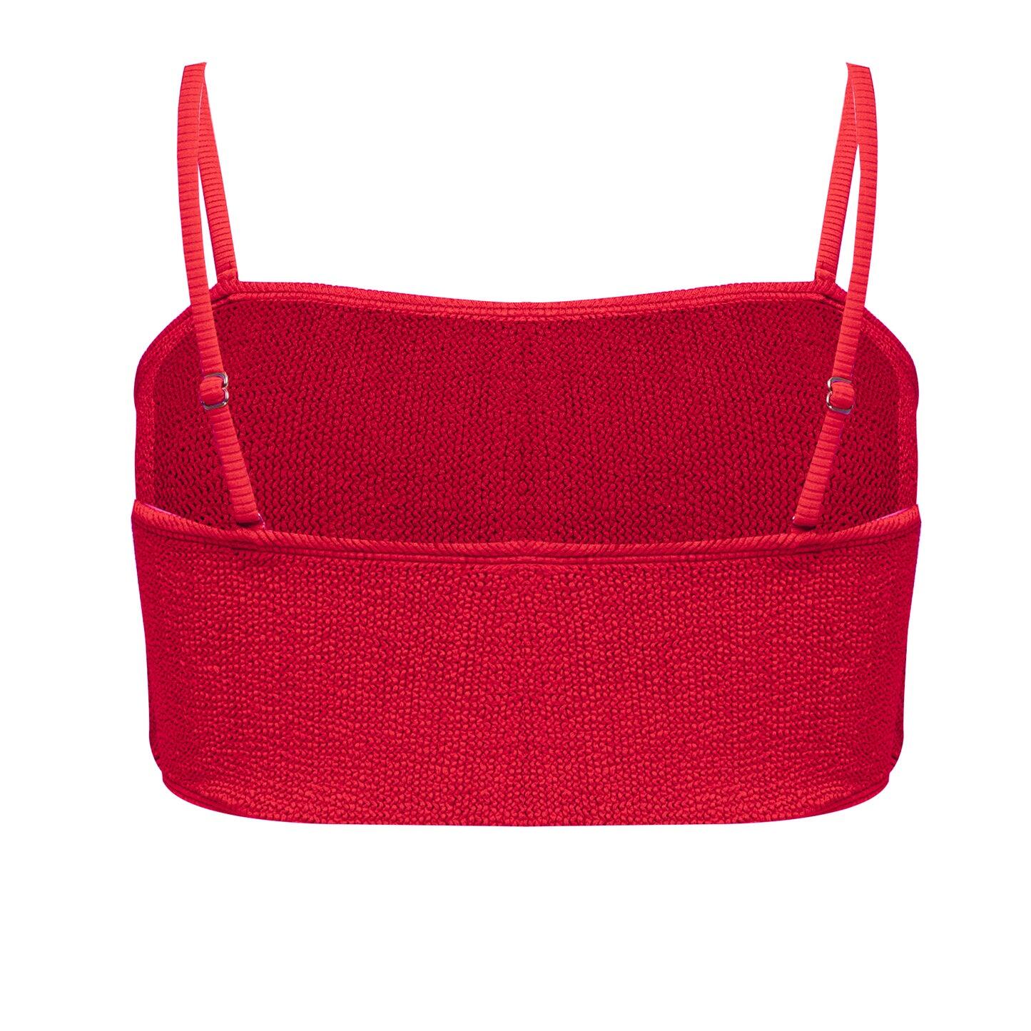Turk & Caicos Bikini Top Red - ONE SIZE - Bikini Top