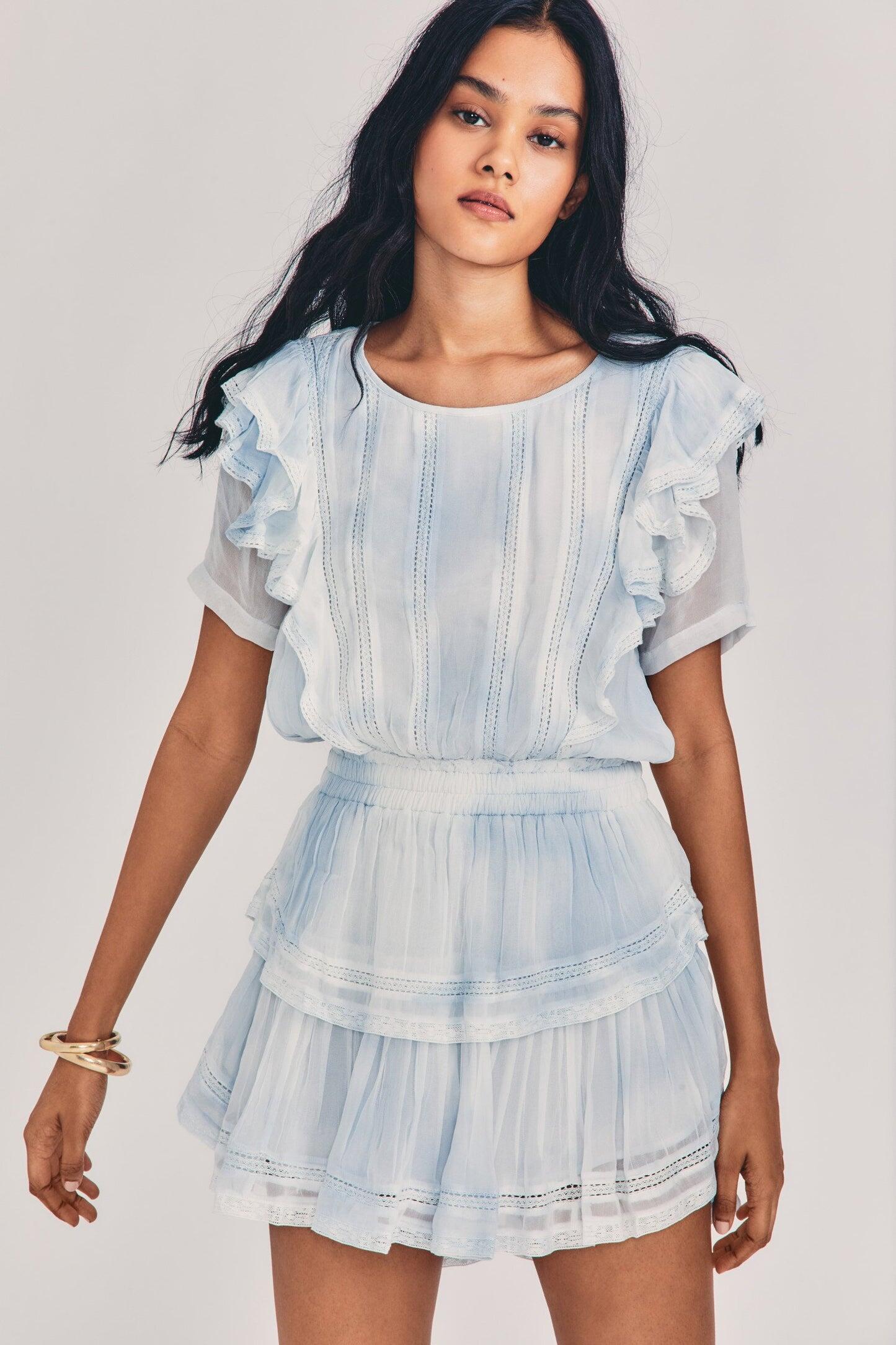 Natasha Dress Bedroom Blue Hand Dye - Dress