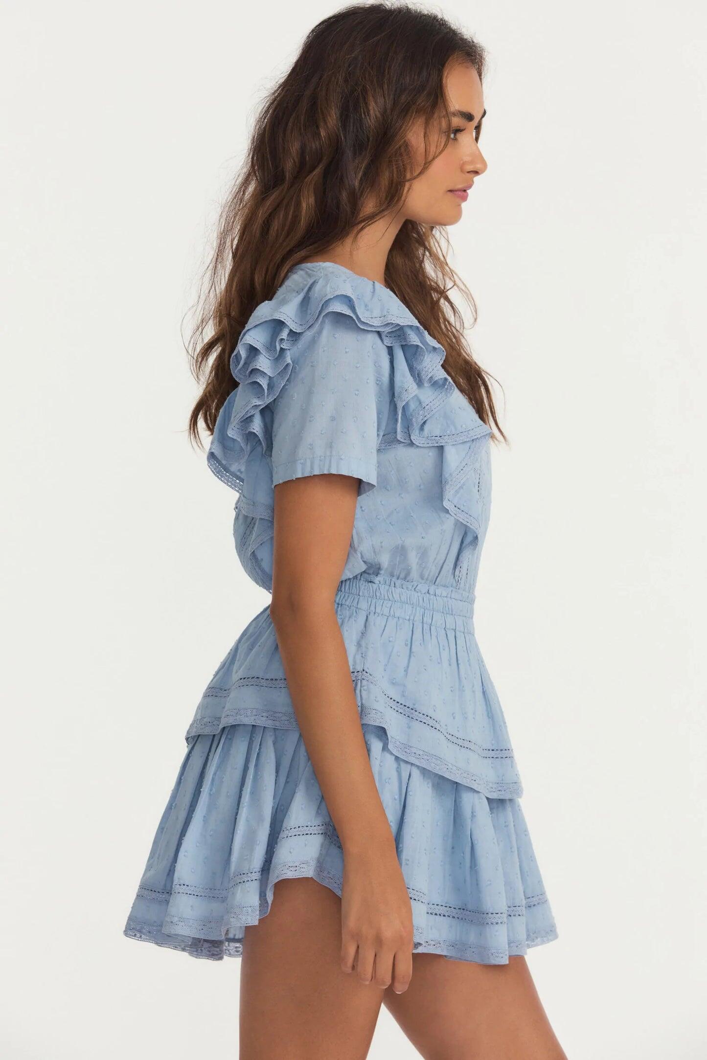 Flutter Sleeve Mini Dress