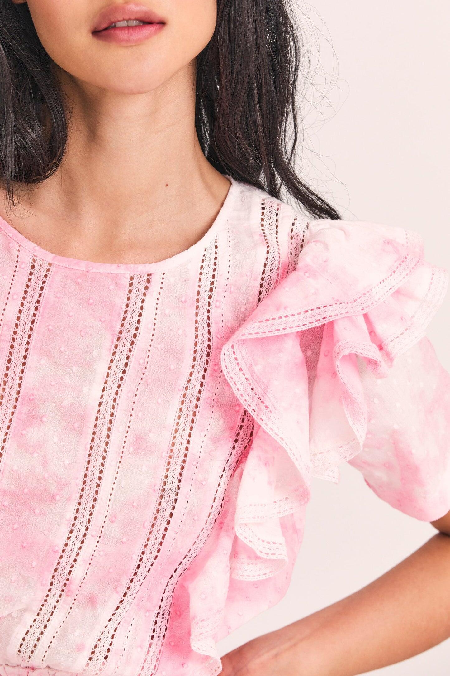 Natasha Dress Island Pink Hand Dye - Dress