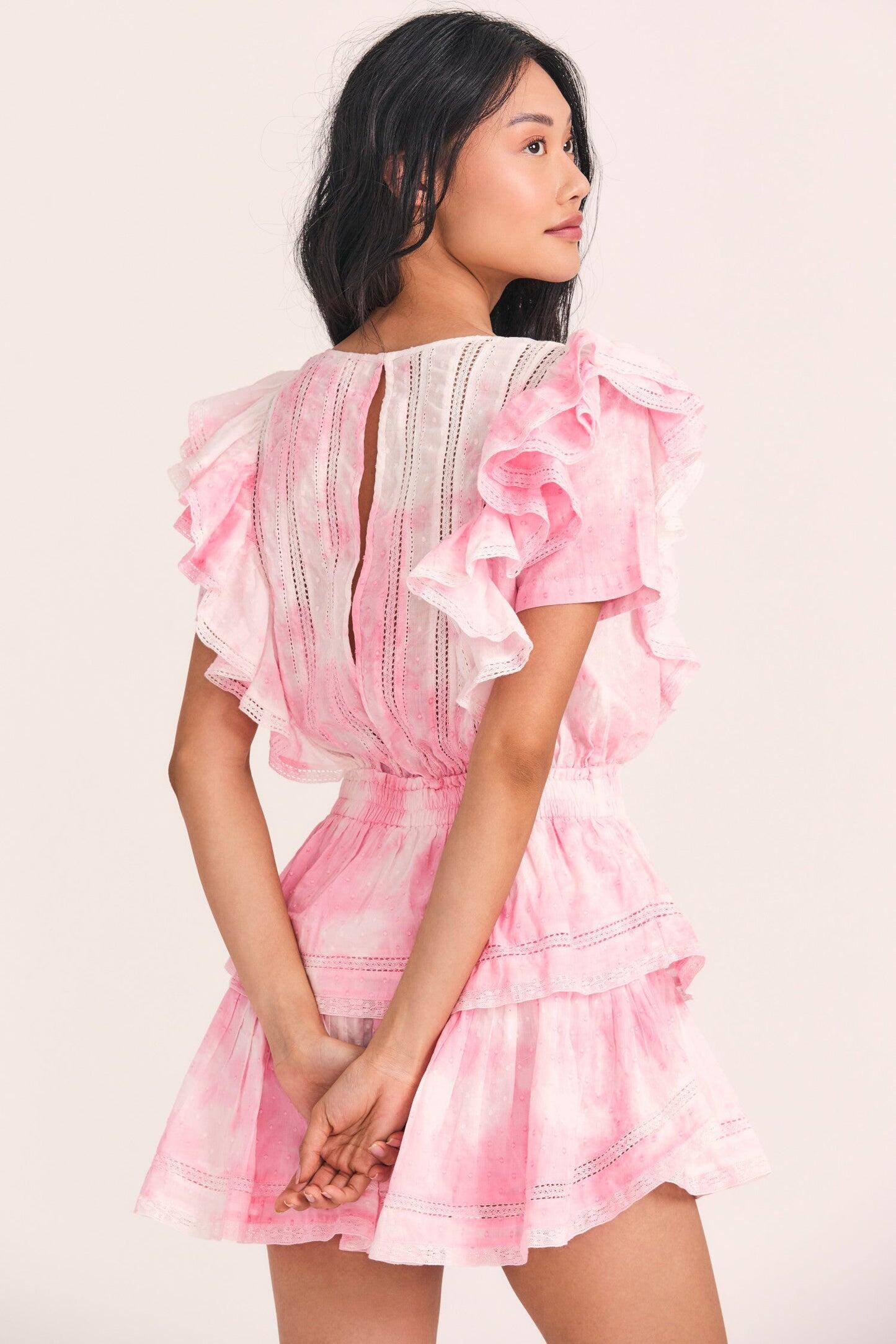 Natasha Dress Island Pink Hand Dye - Dress