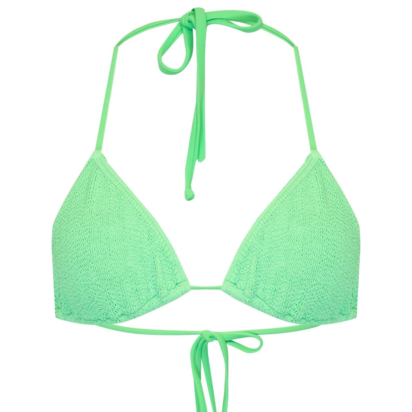 Jamaica Triangle Bikini Top Jungle Green - ONE SIZE - Bikini Top