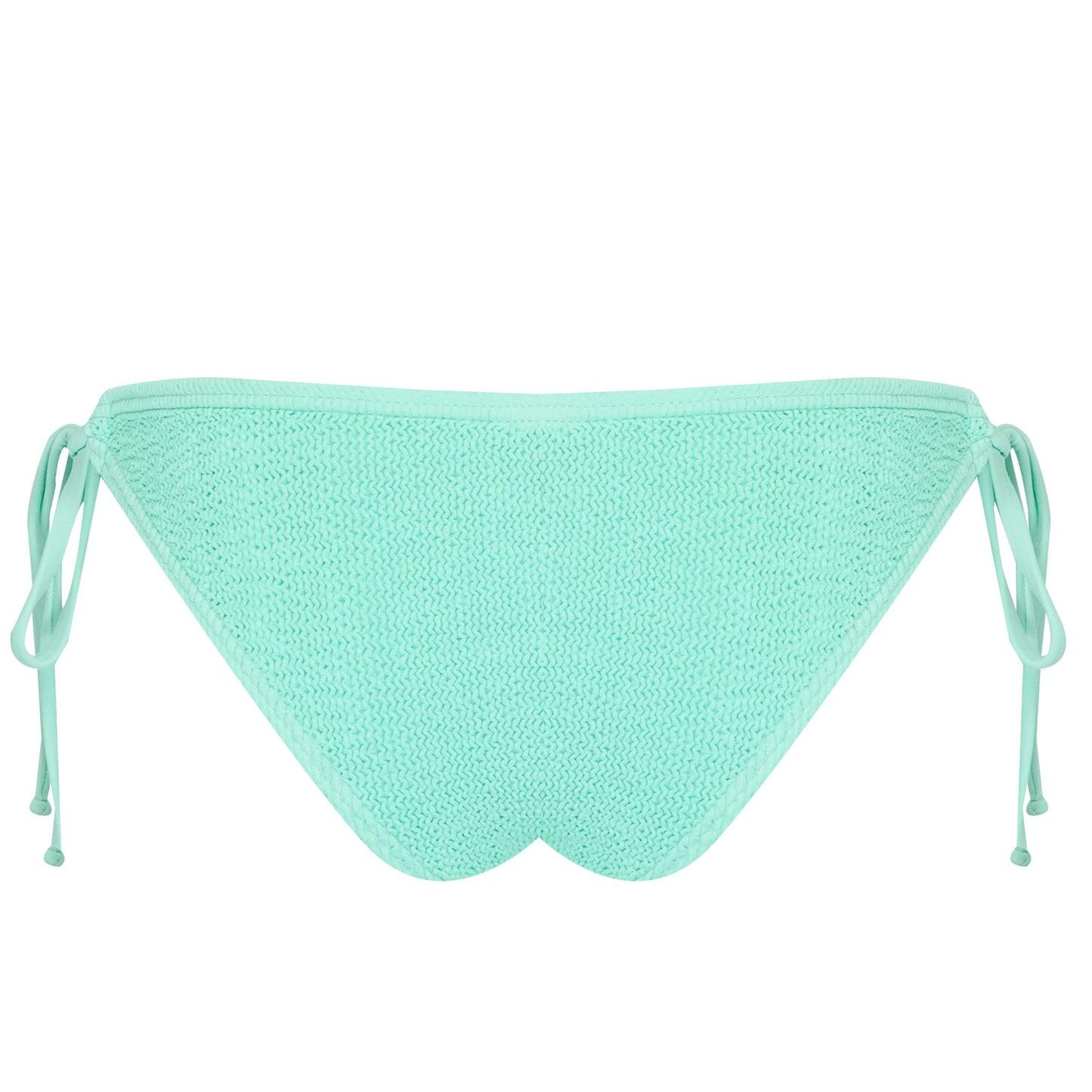 Jamaica Side Tie Bottoms Aqua Mint - ONE SIZE - Bikini Bottom