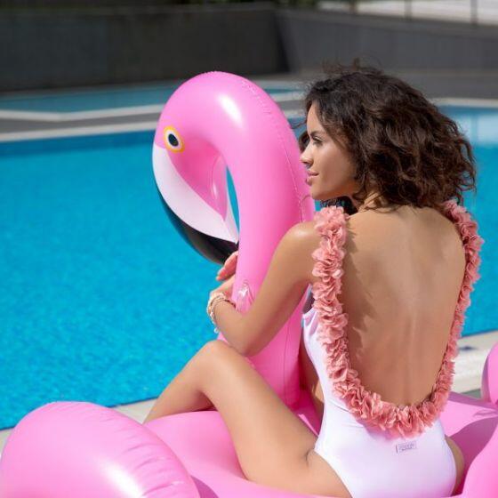 After Party White & Dusty Pink One Piece - One Piece