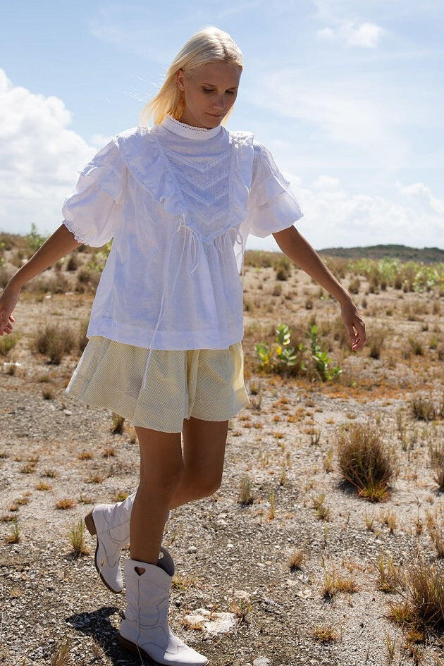 Lykke Linen Top White - Top