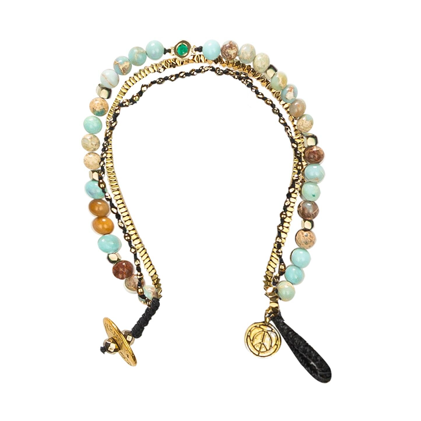 Bohemi Bracelet Green Crystal - Bracelet