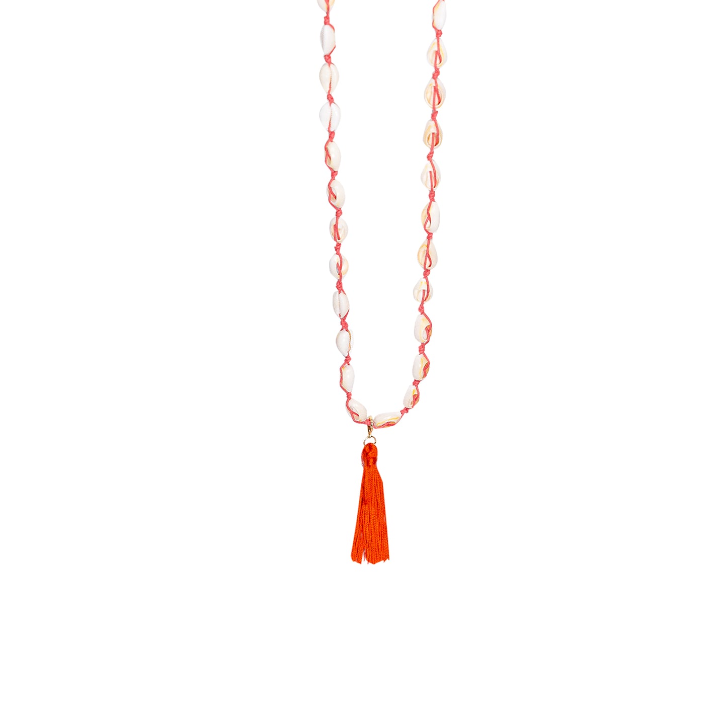 Load image into Gallery viewer, Shell Long Necklace Red
