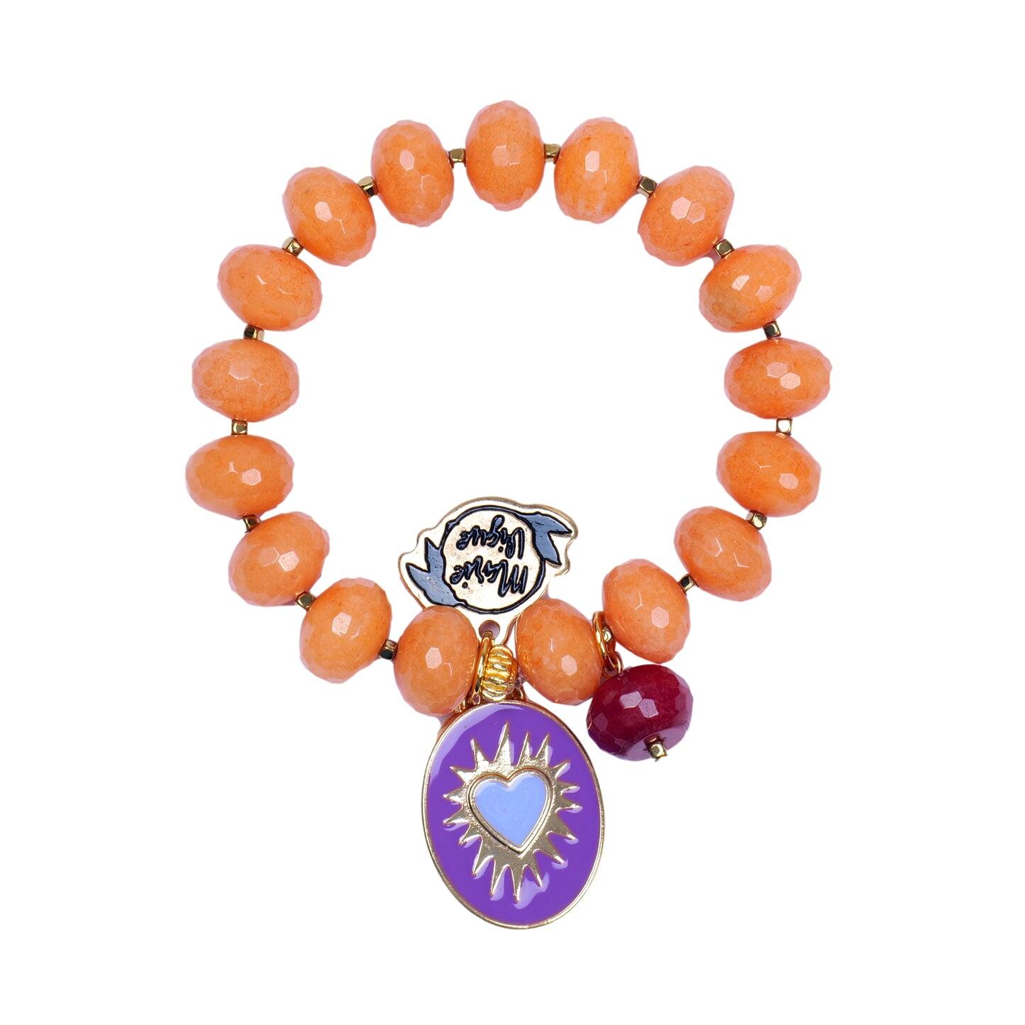 Sun Colour Bracelet Orange/Lilac - Bracelet