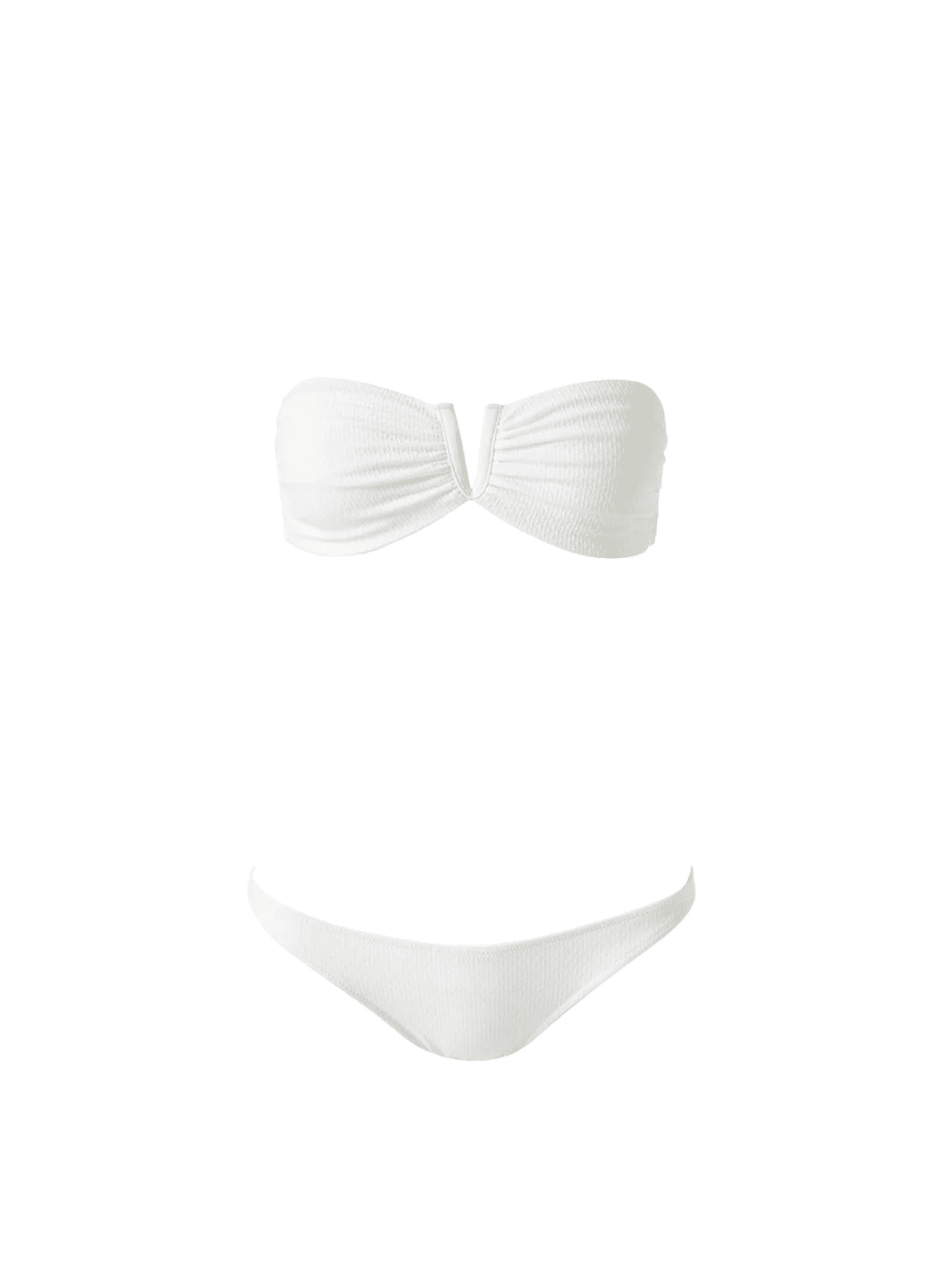 White Bikini with Luxe Ribbed Texture