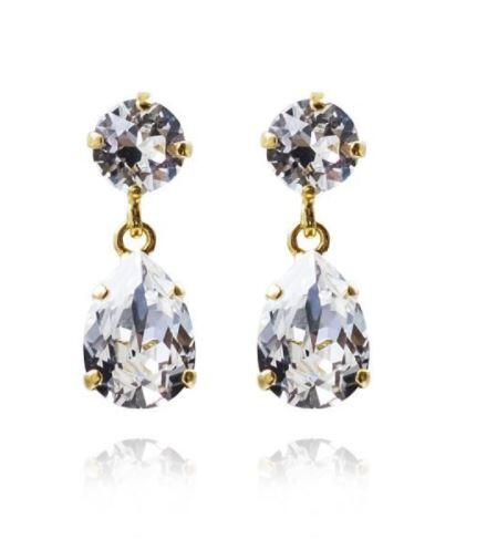 Load image into Gallery viewer, Mini Drop Earrings Crystal
