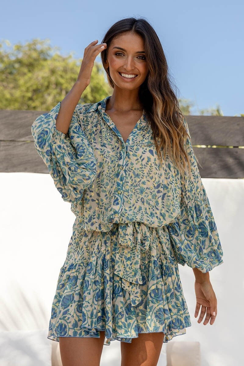 Button Down Mini Dress