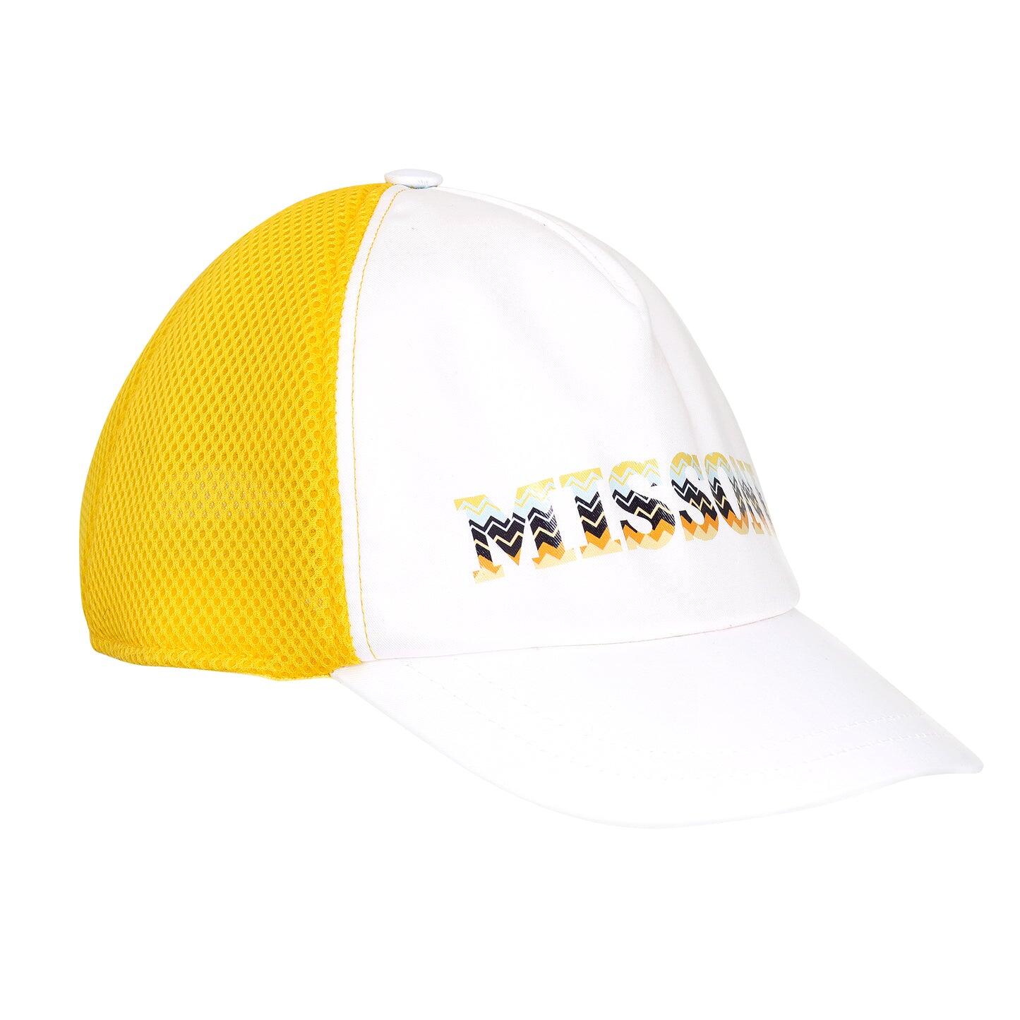Load image into Gallery viewer, Missoni Boys Baseball Cap In White/Colourful
