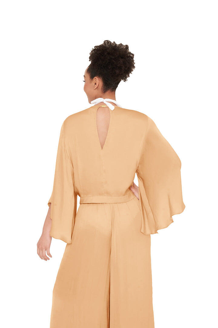 Keyhole Back Top with Naia Gold Trim