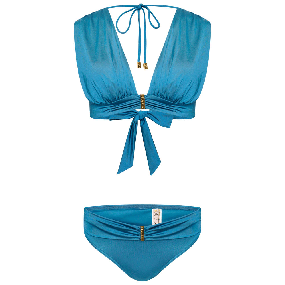 Bikini Top with Naia Gold Trims