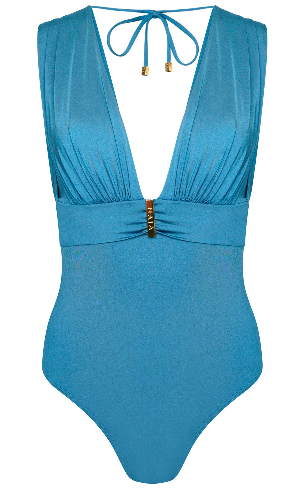 Designer One Piece Swimsuit with Ruched Bust Panels