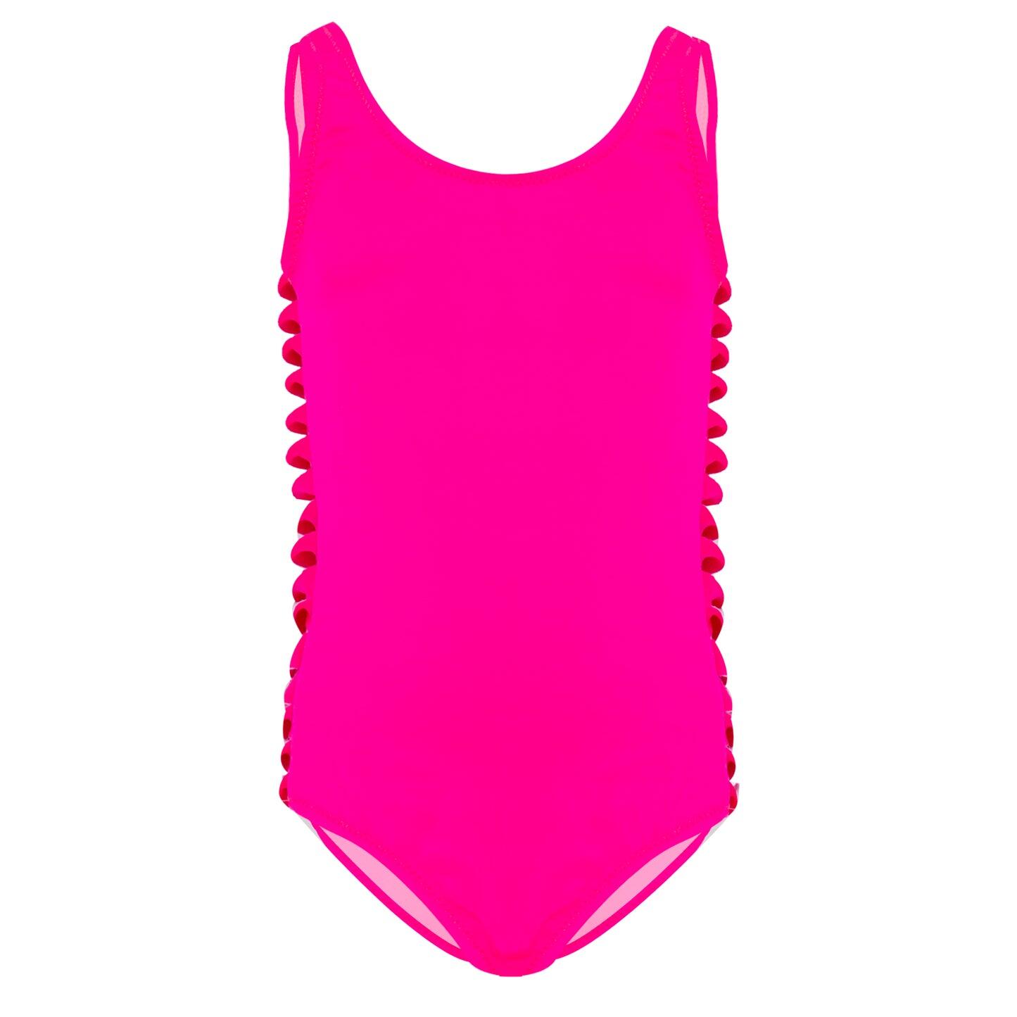 Neon Pink Swimsuit for Girls 