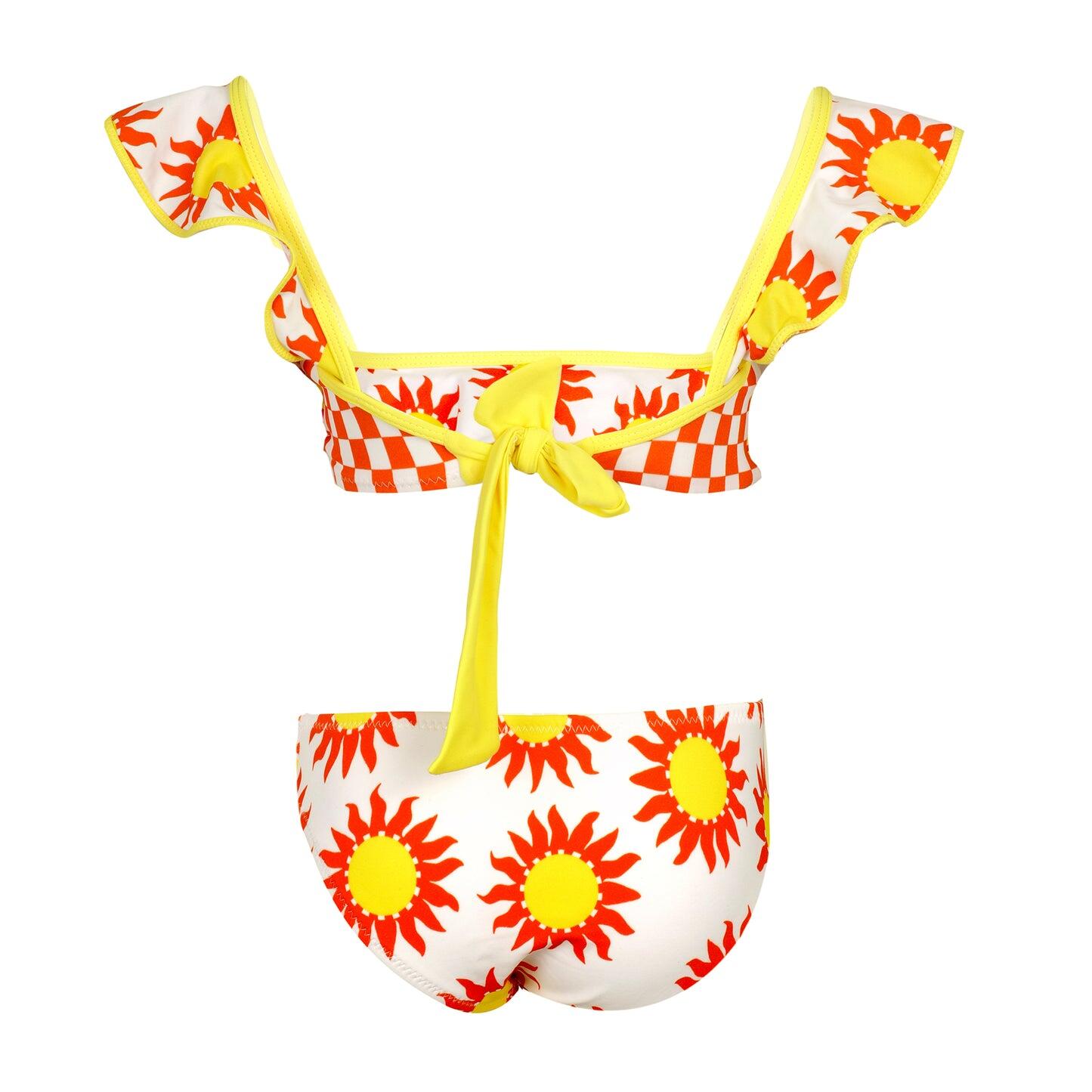 Floral Ruffle Bikini for Girls