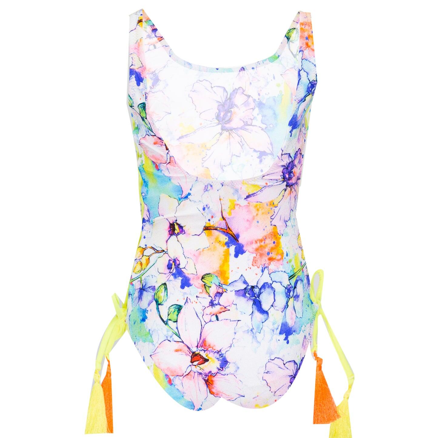 Kids One Piece Swimsuit with Scoop Back