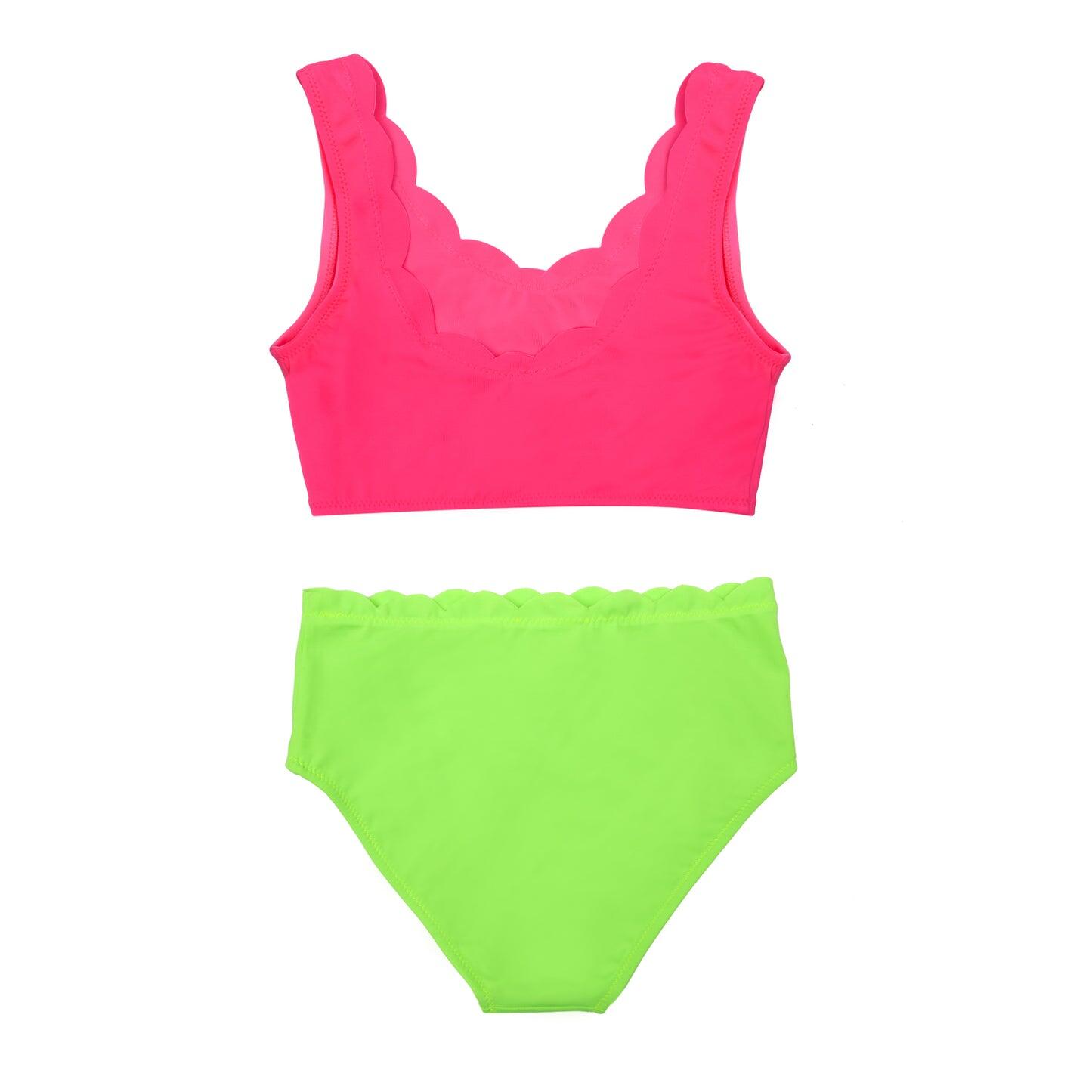 Neon Bikini Set from Nessi Byrd Kids
