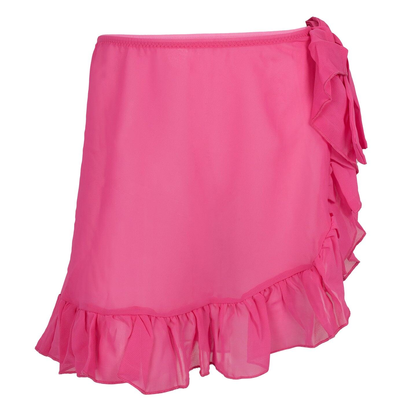 Pink beach new arrivals wrap skirt