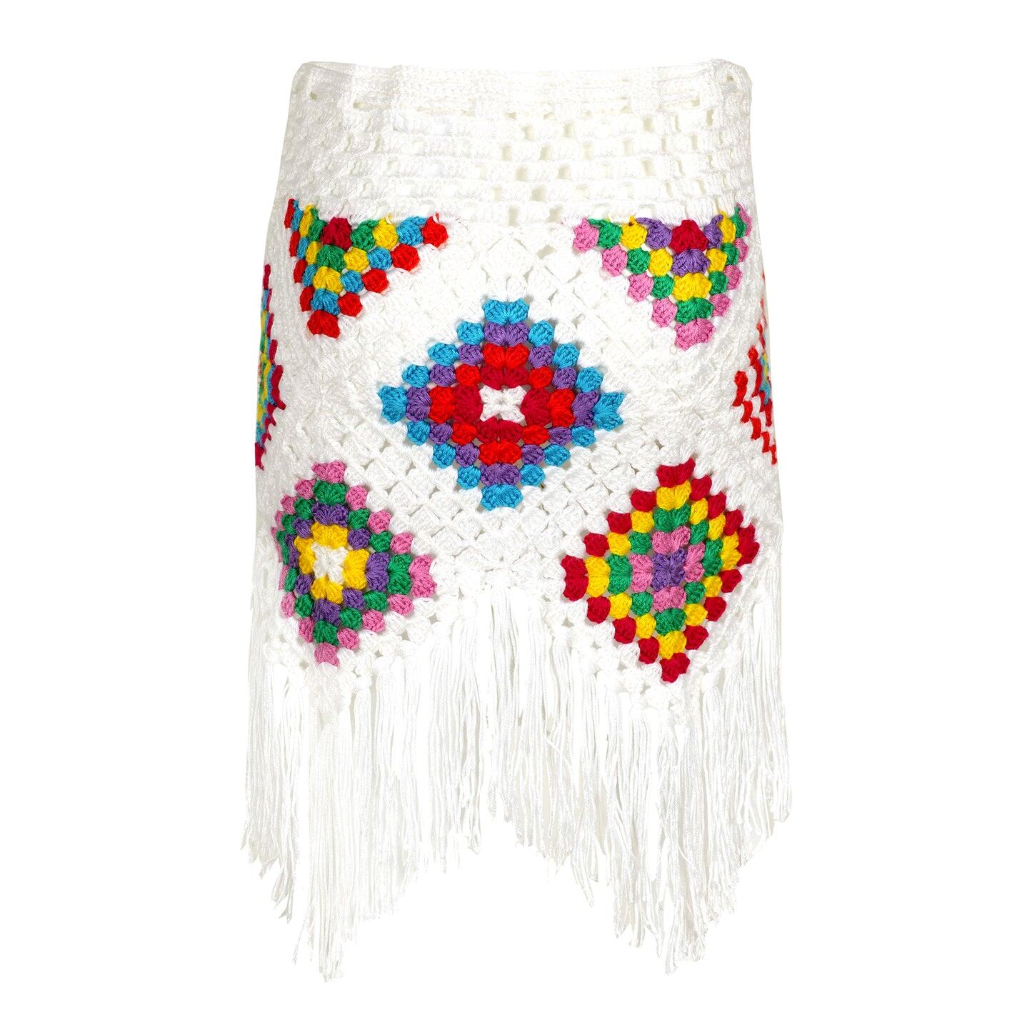 Crochet Beach Skirt for Kids