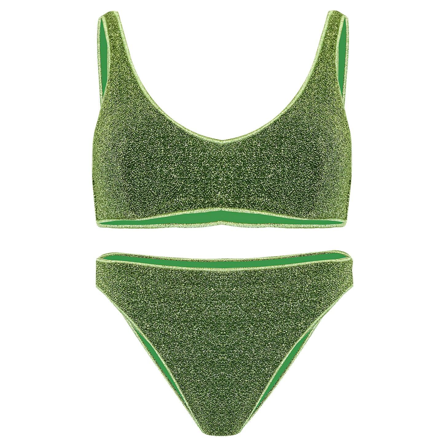 emerald green bikini