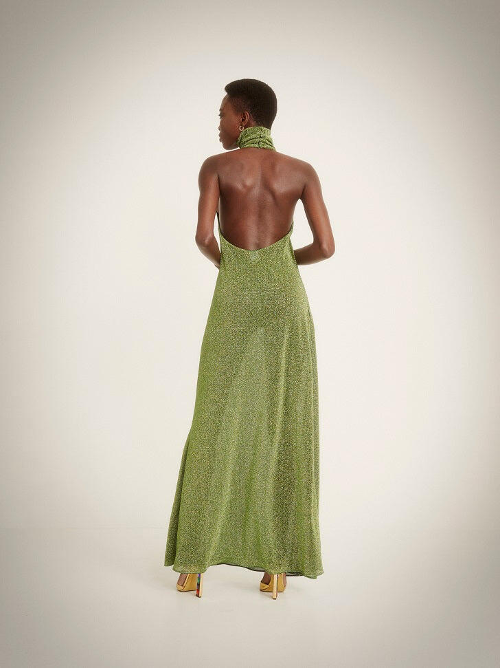 Lumiere Turtleneck Dress Green