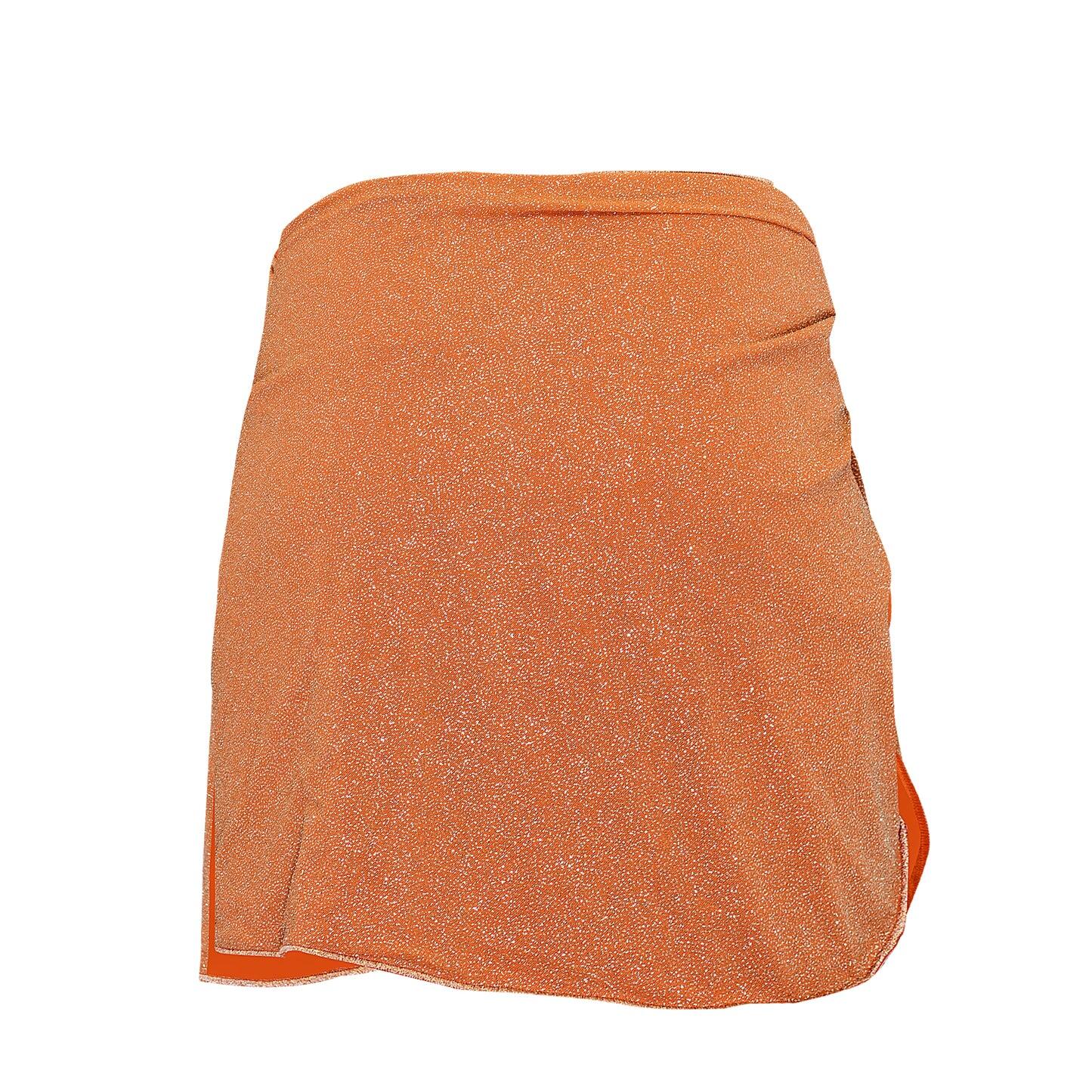 Load image into Gallery viewer, Swim Skirt Wrap In Orange
