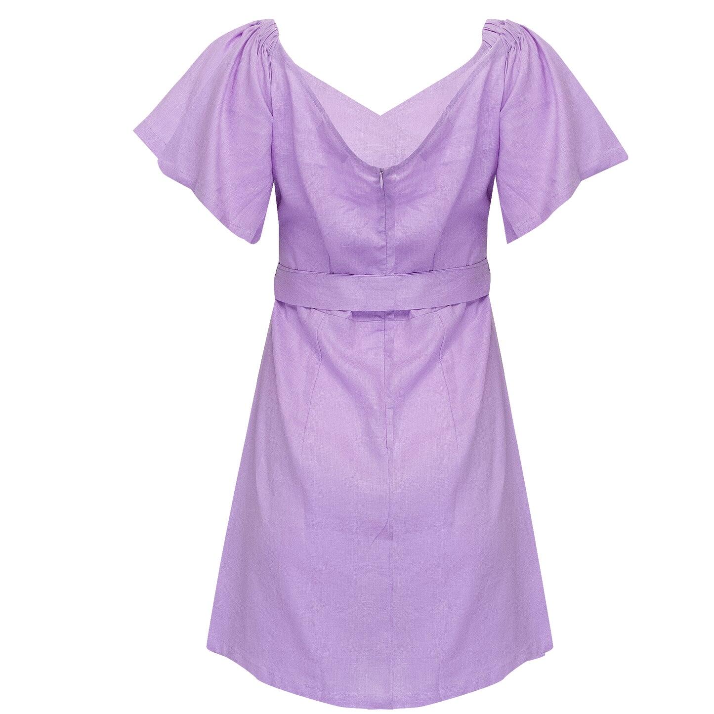Load image into Gallery viewer, Mafi Shirt Dress Lilac Breeze
