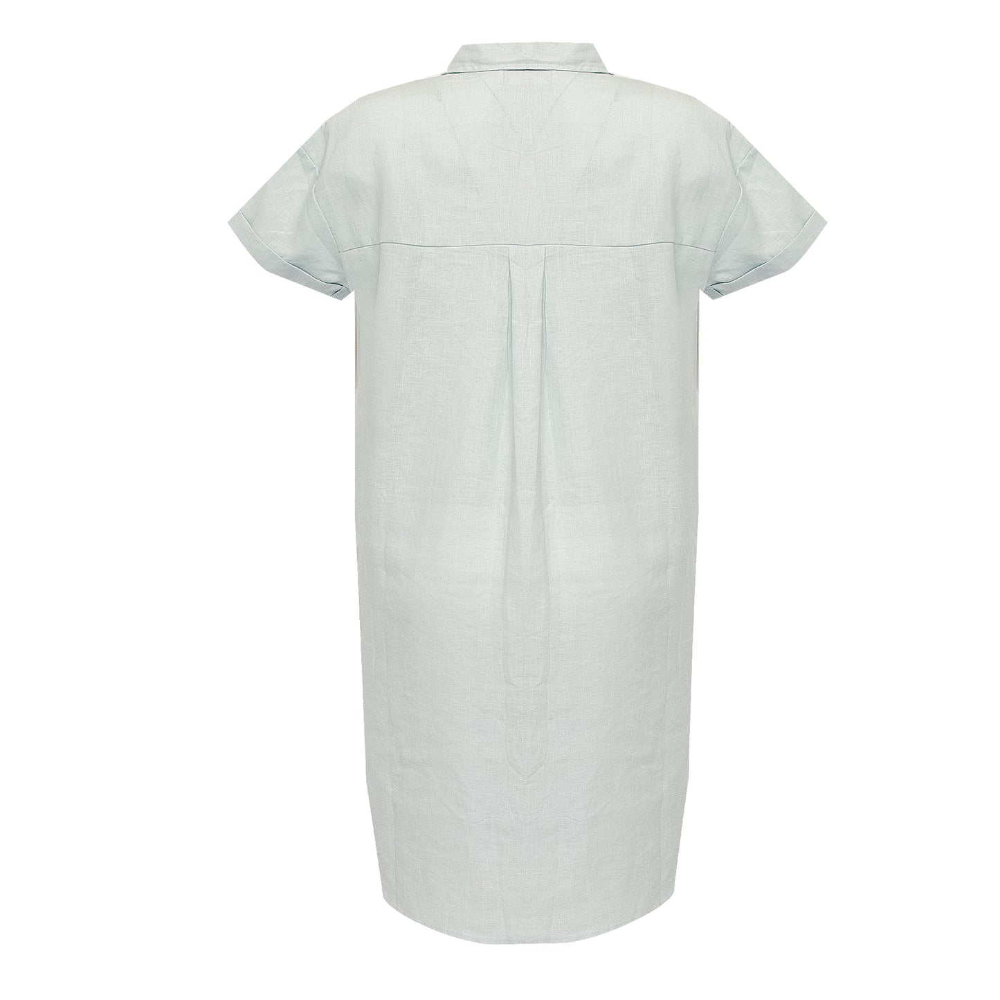 Load image into Gallery viewer, Sun Shirt Dress Long Pale Blue
